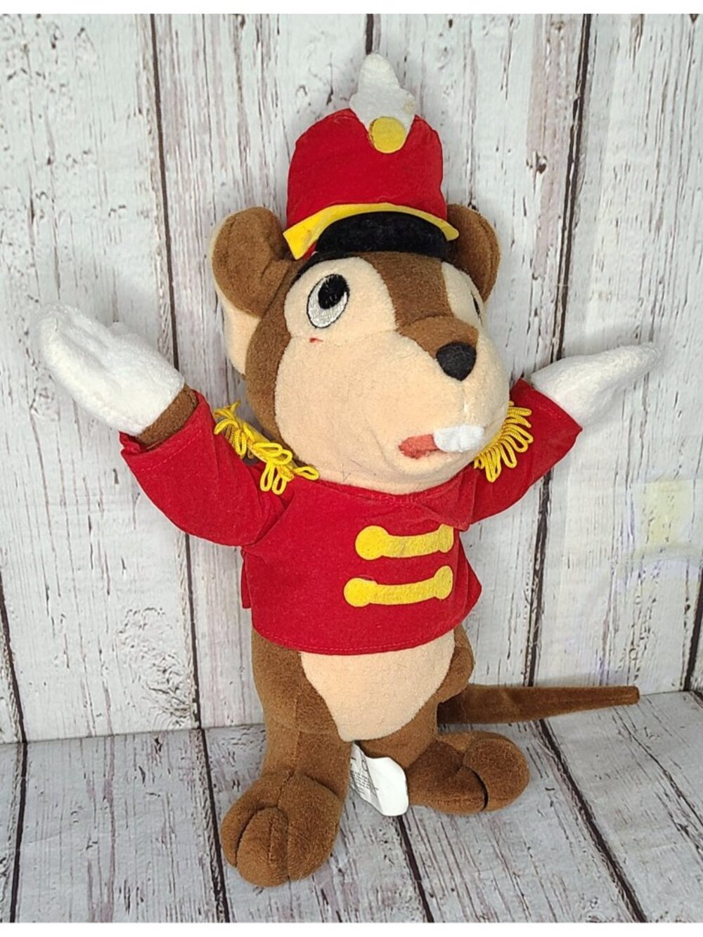 10" Vintage Disneyland Timothy Q. Mouse Dumbo Plush Stuffed Animal Plush